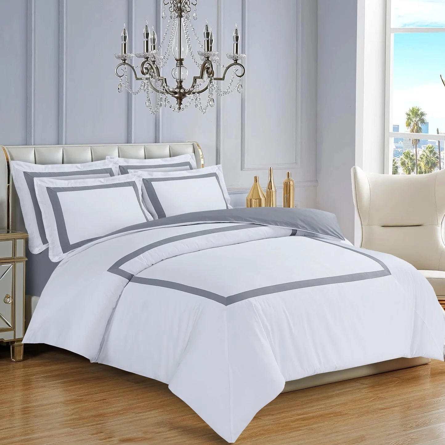Province Hotel Collection - White with Gray Tape