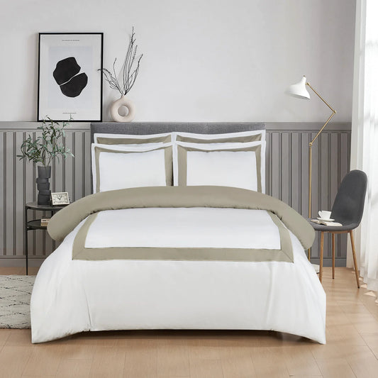 CORSICA Hotel Collection - White/Light Taupe