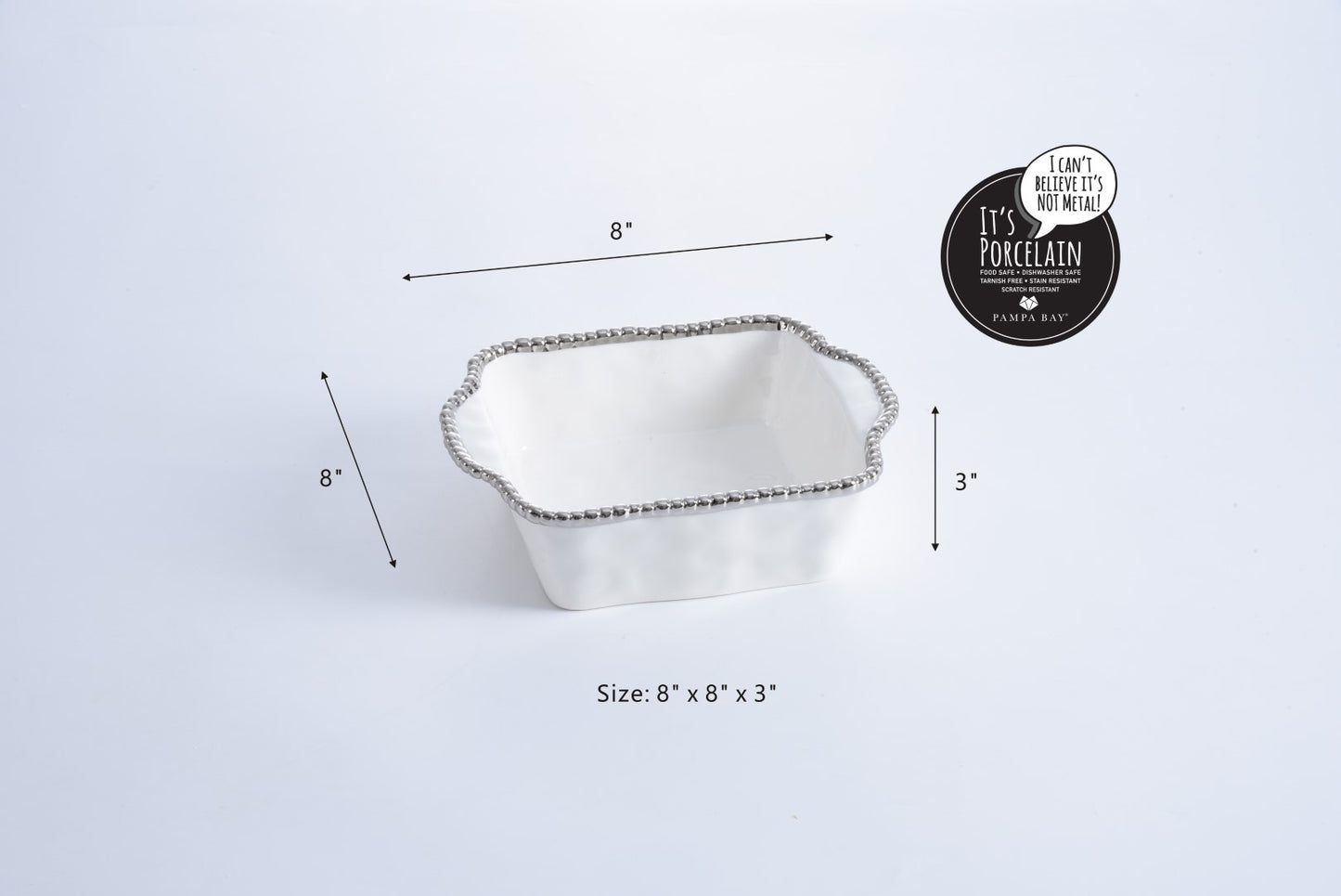 Square Porcelain Baking Dish