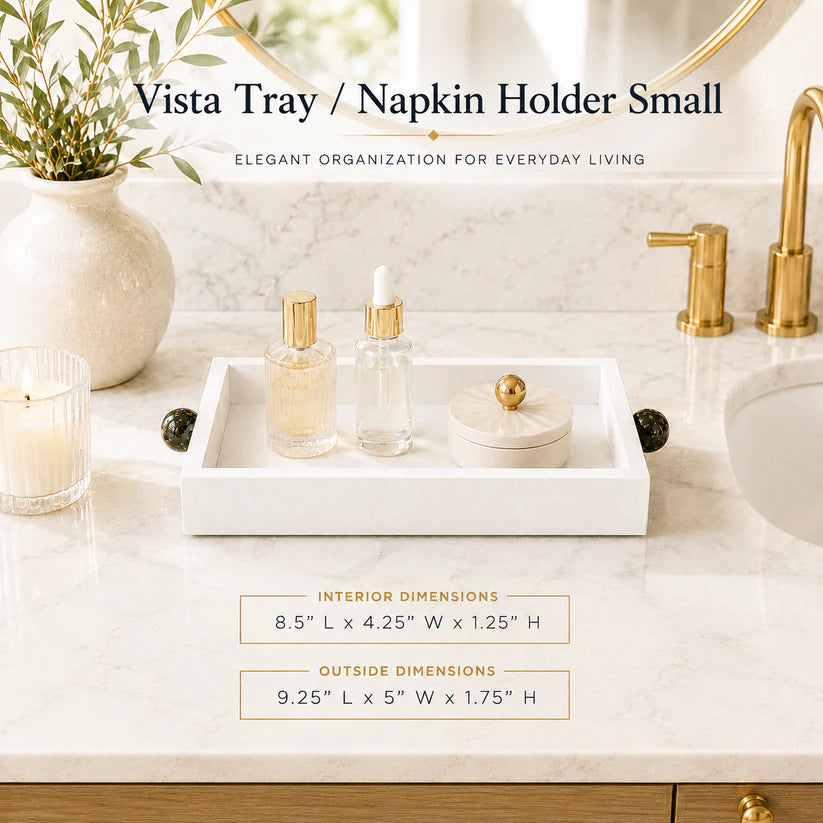 Vista White Small Tray