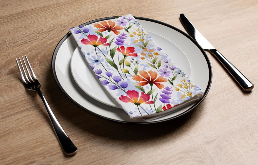 Floral Printed Luxury Guest Towels (More Options)