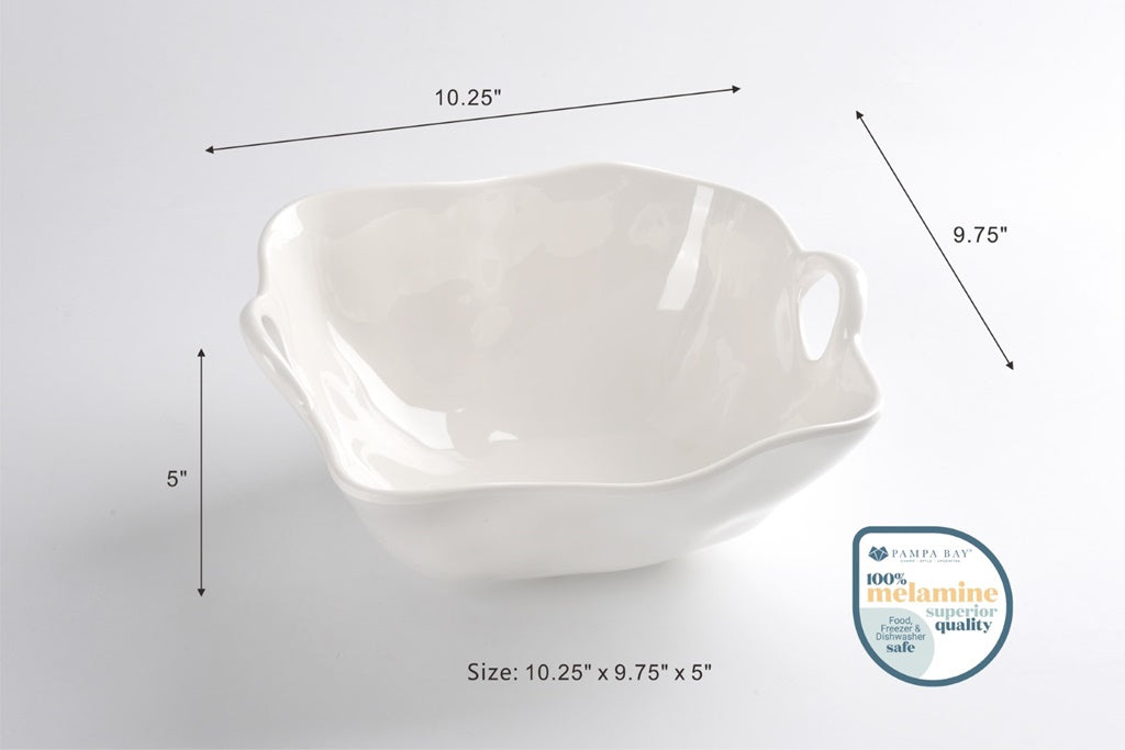 Large Melamine Bowl with Handles