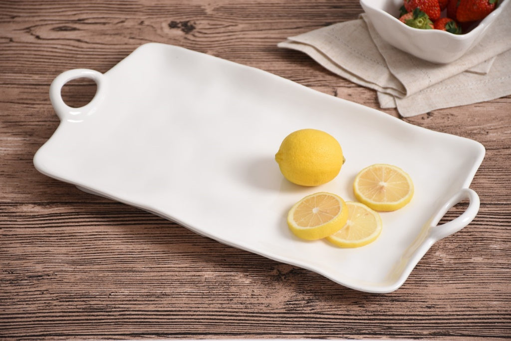 Large Melamine Platter with Handles