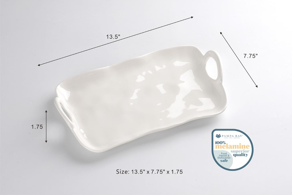 Small Melamine Platter with Handles