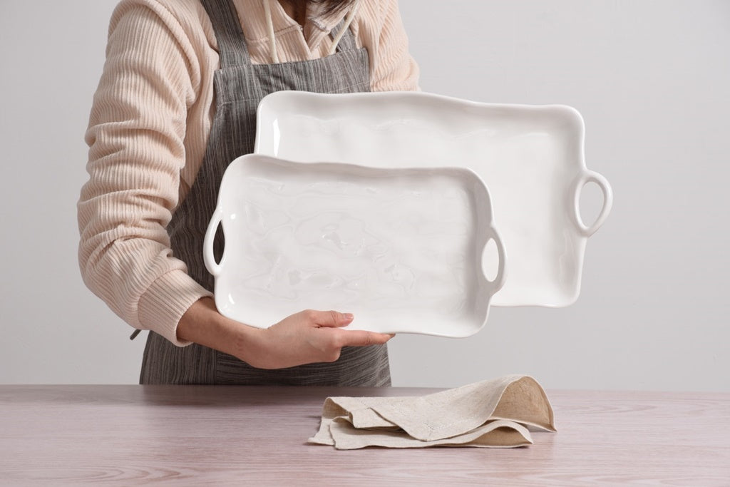 Small Melamine Platter with Handles