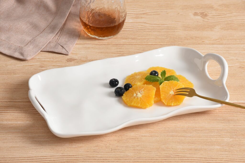 Small Melamine Platter with Handles