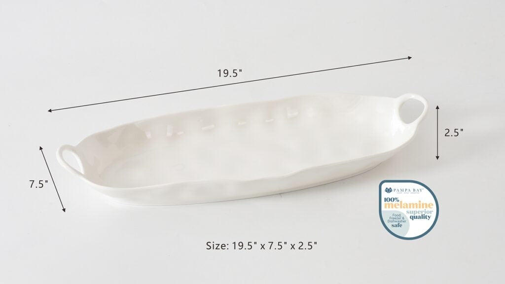 Deep Long Melamine Server