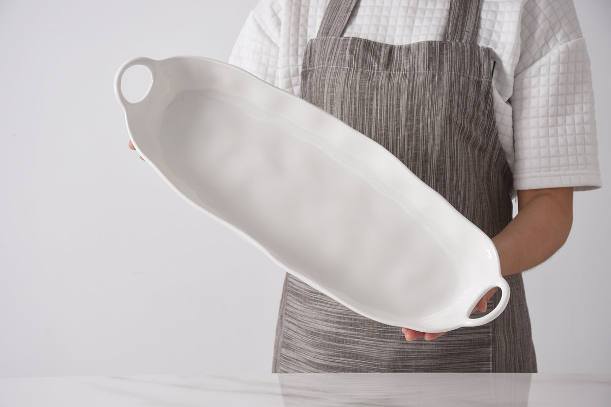 Deep Long Melamine Server