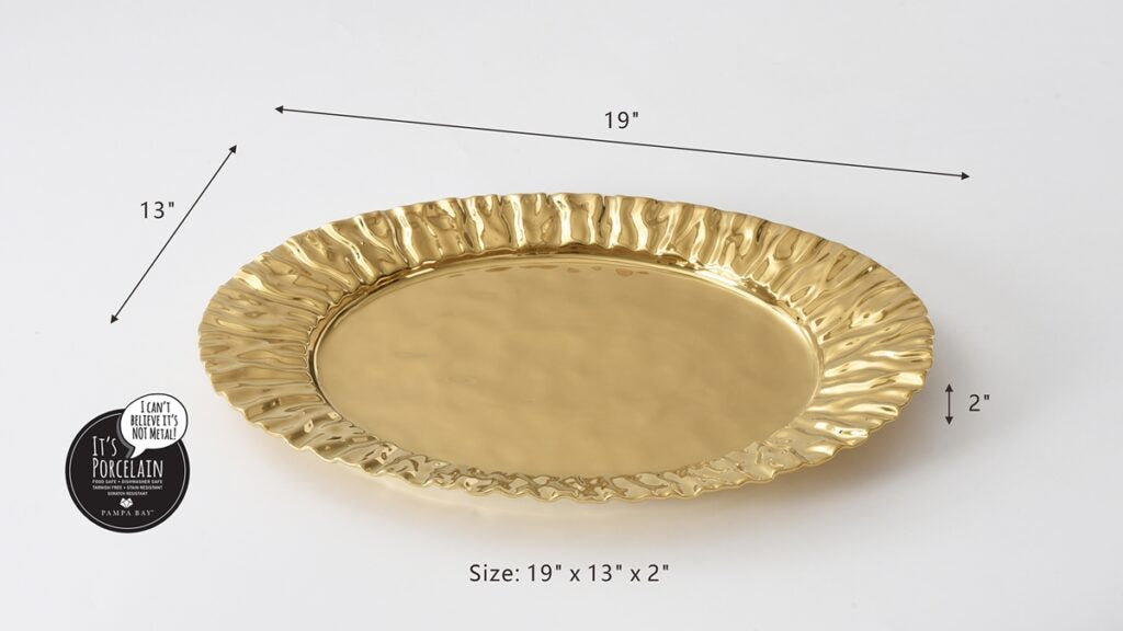 Gilded Large Platter