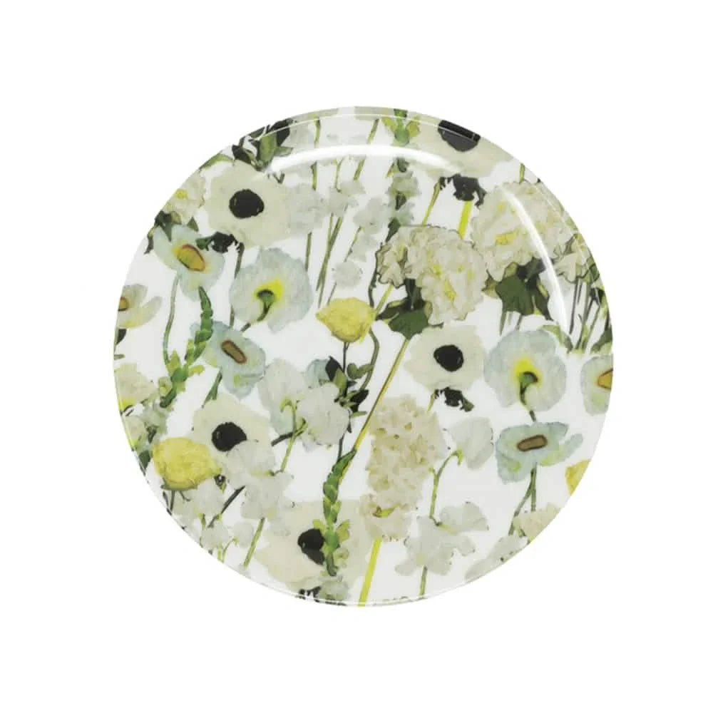 Elizabeth Sutton Collection: Cream Floral Garden Salad Plate Set