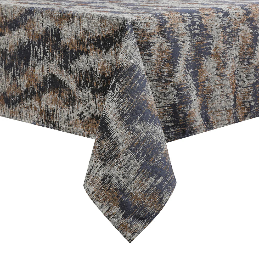 Jacquard Bermuda Slate Tablecloth #1385