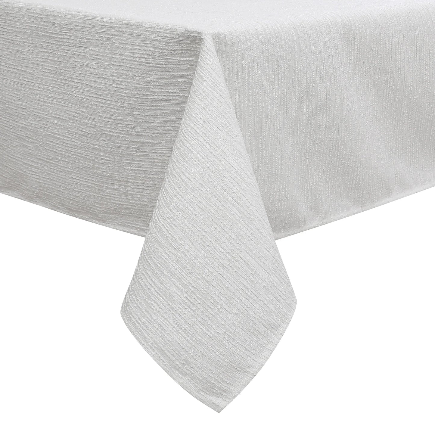 Jacquard Skinny Cedar White Tablecloth #1388