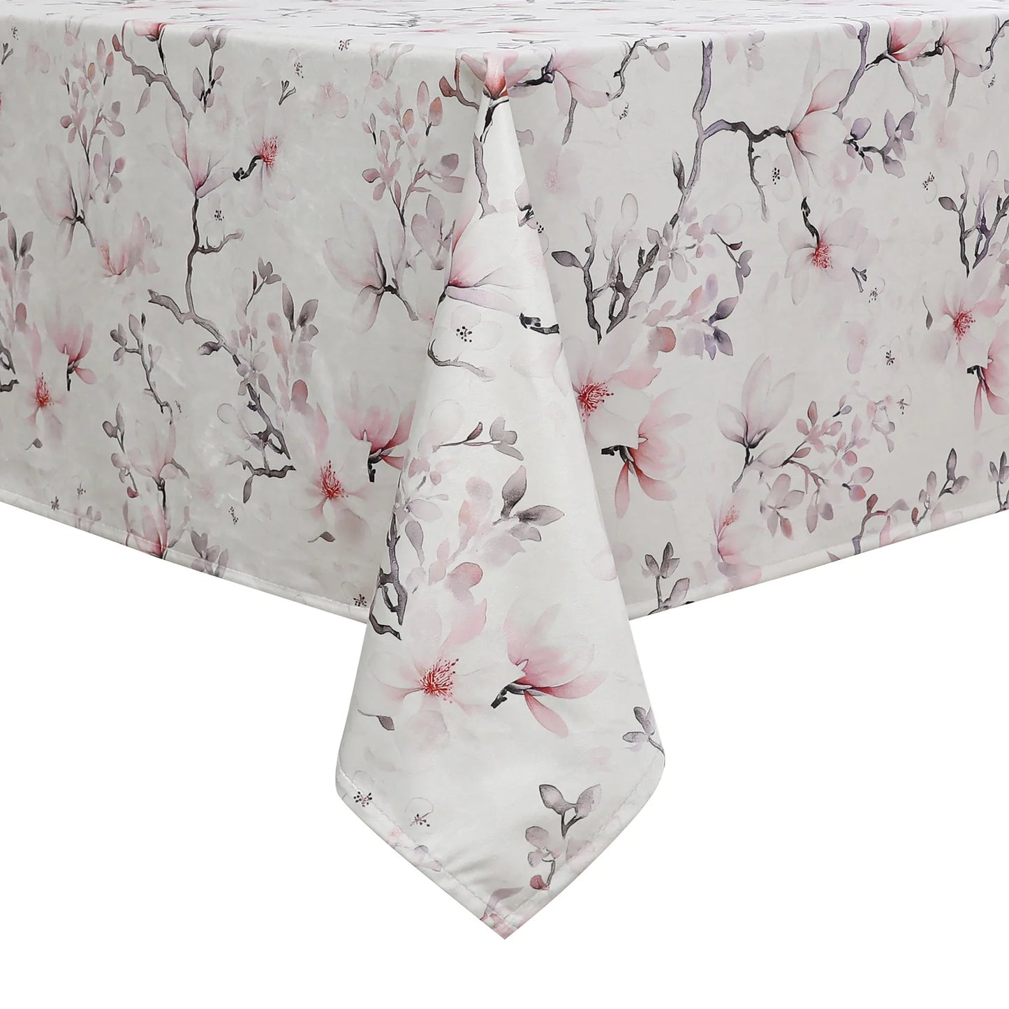 Velvet Blush Magnolia Branch Tablecloth #1418