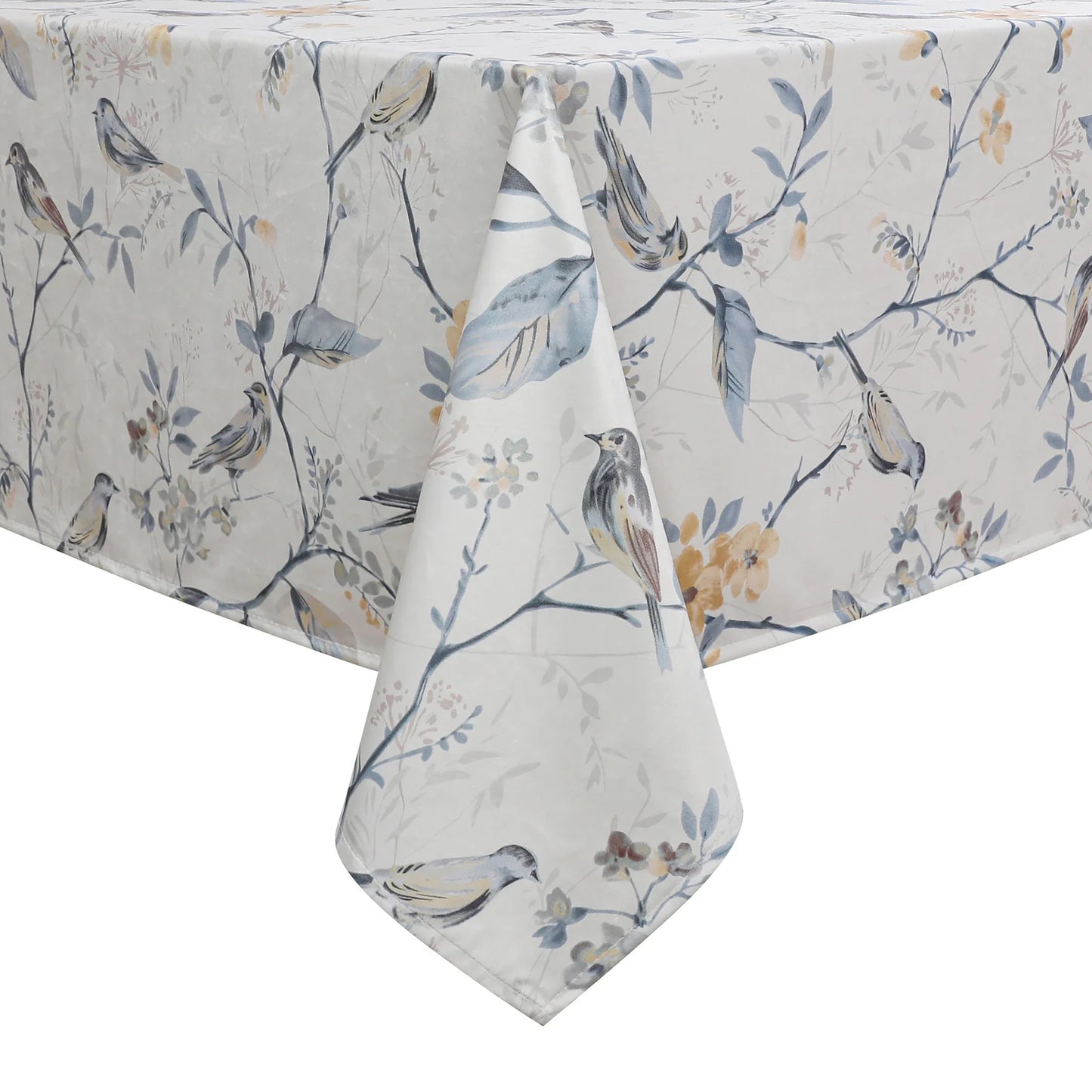Velvet Blue Branch Songbirds Tablecloth #1419