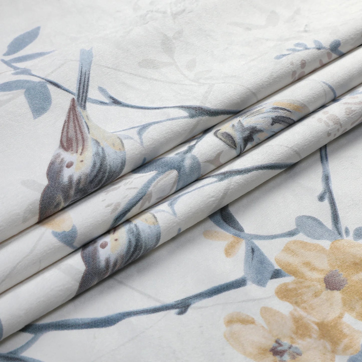 Velvet Blue Branch Songbirds Tablecloth #1419