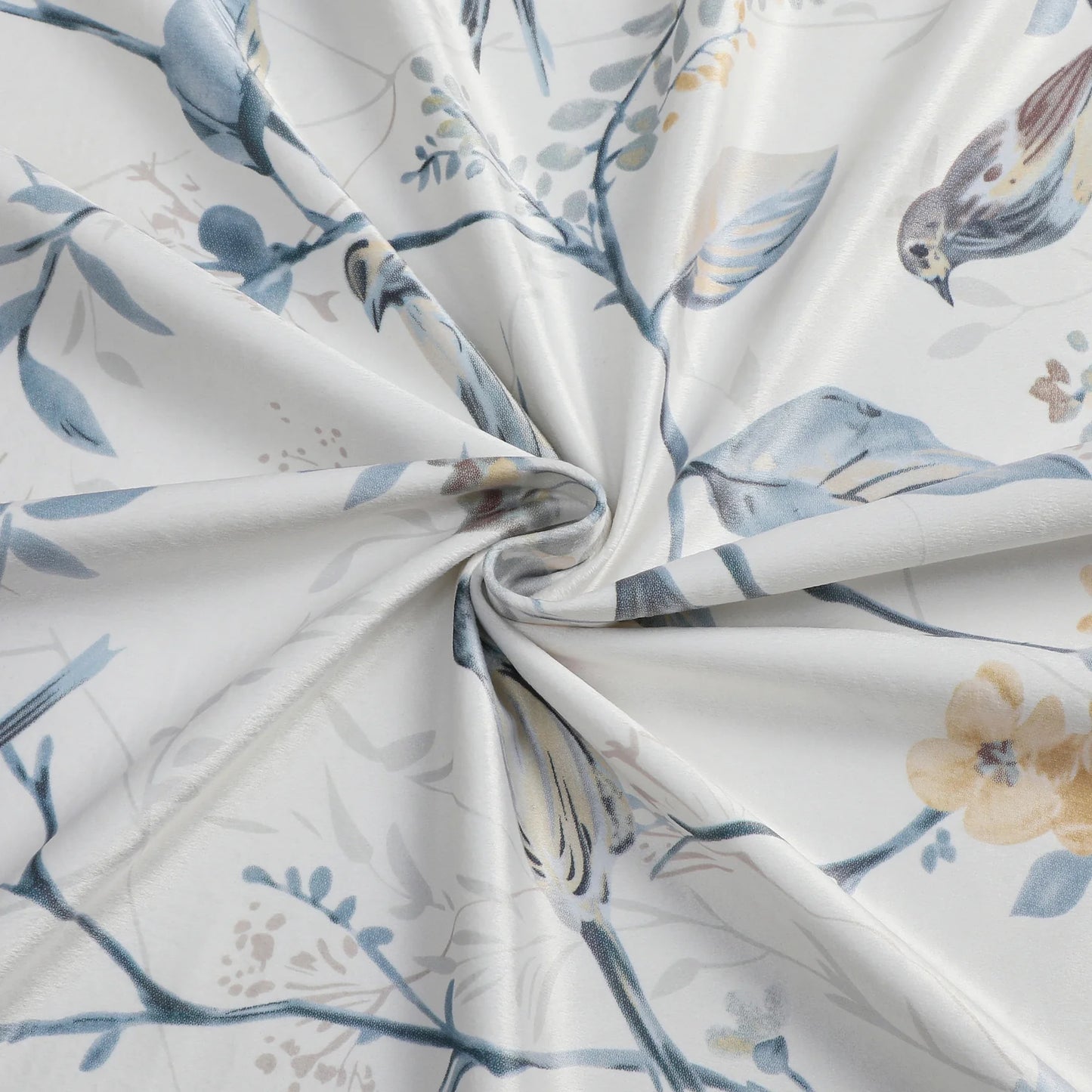 Velvet Blue Branch Songbirds Tablecloth #1419