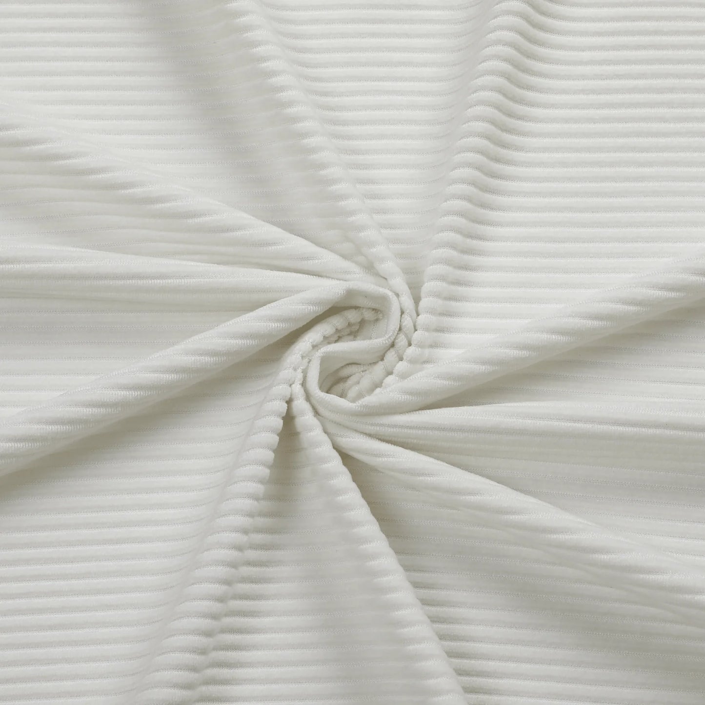 Jacquard White Ribbed Tablecloth #1422