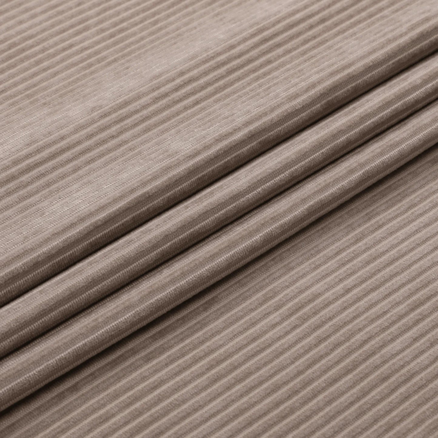 Velvet Ribbed Taupe Tablecloth #1423