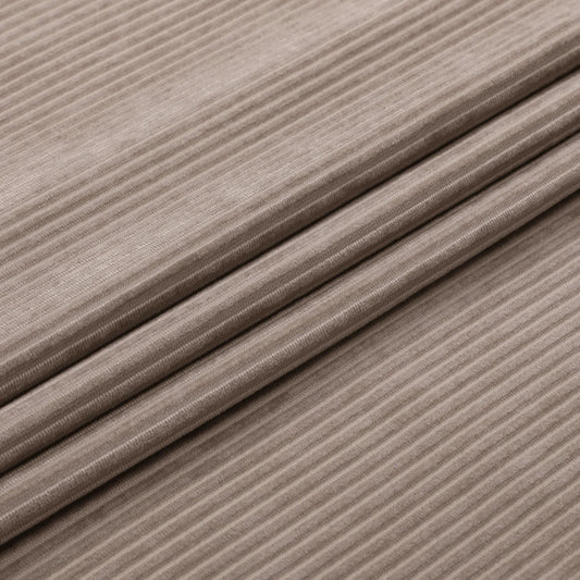 Velvet Ribbed Taupe Tablecloth #1423