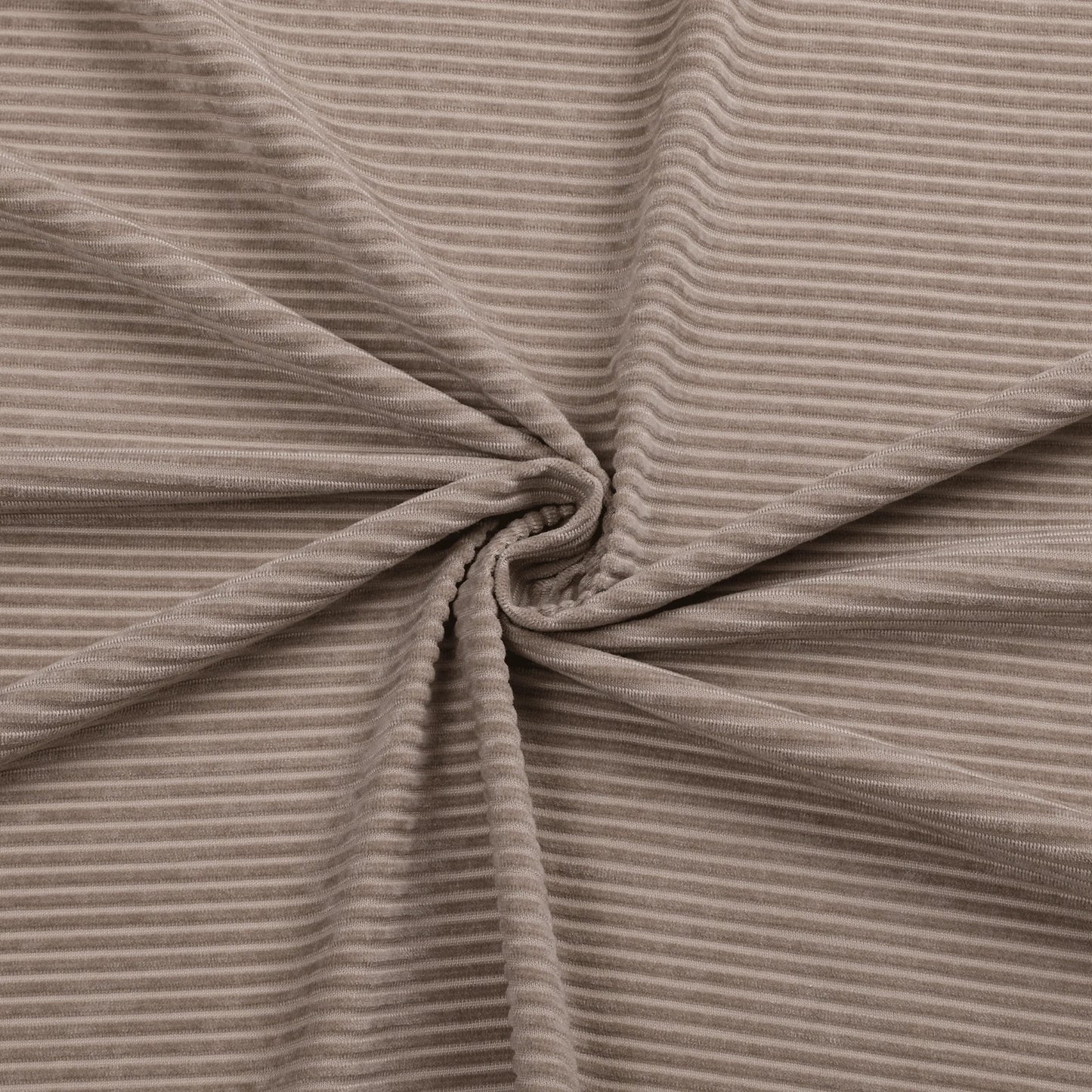 Velvet Ribbed Taupe Tablecloth #1423