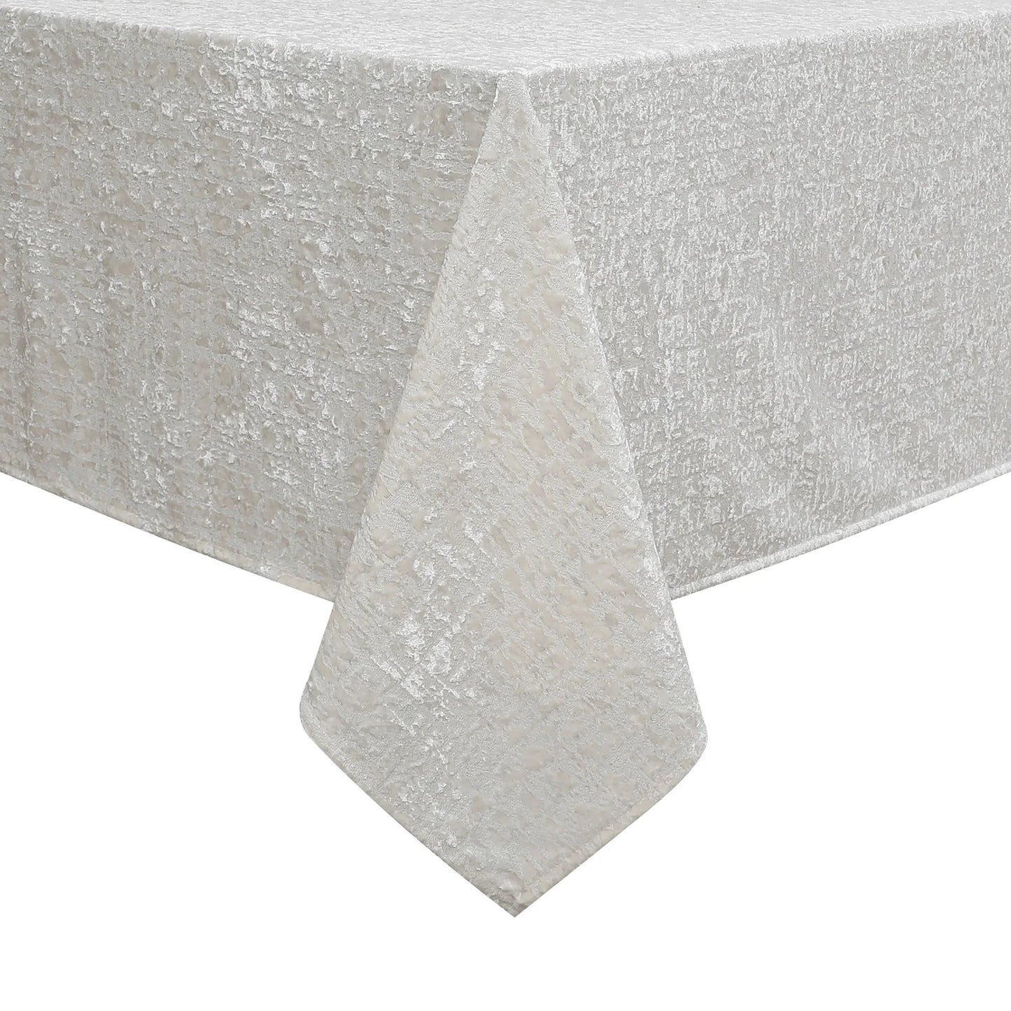 Velvet Patina Pearl White Tablecloth #1424