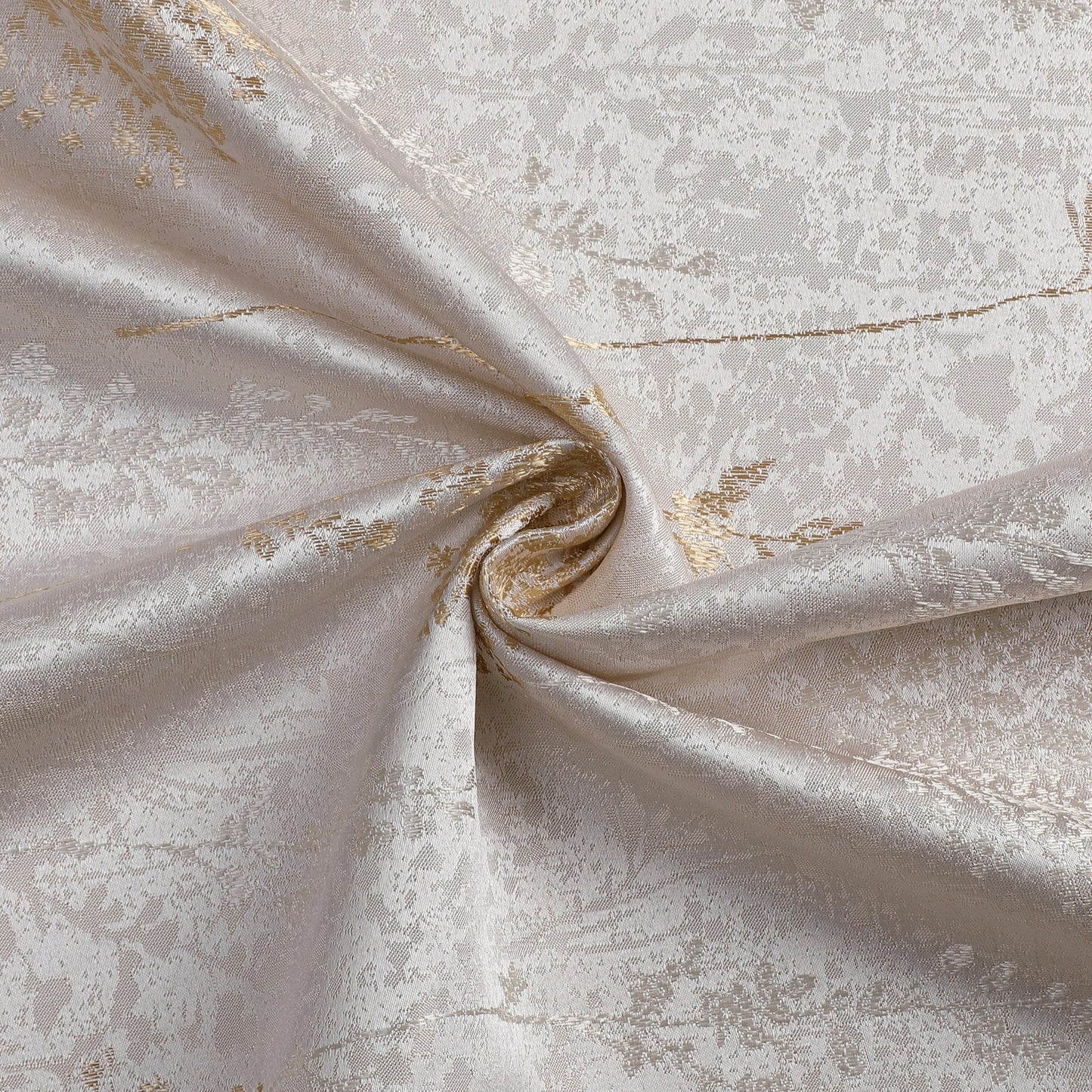 Jacquard Fern Cluster Gold Tablecloth #1601