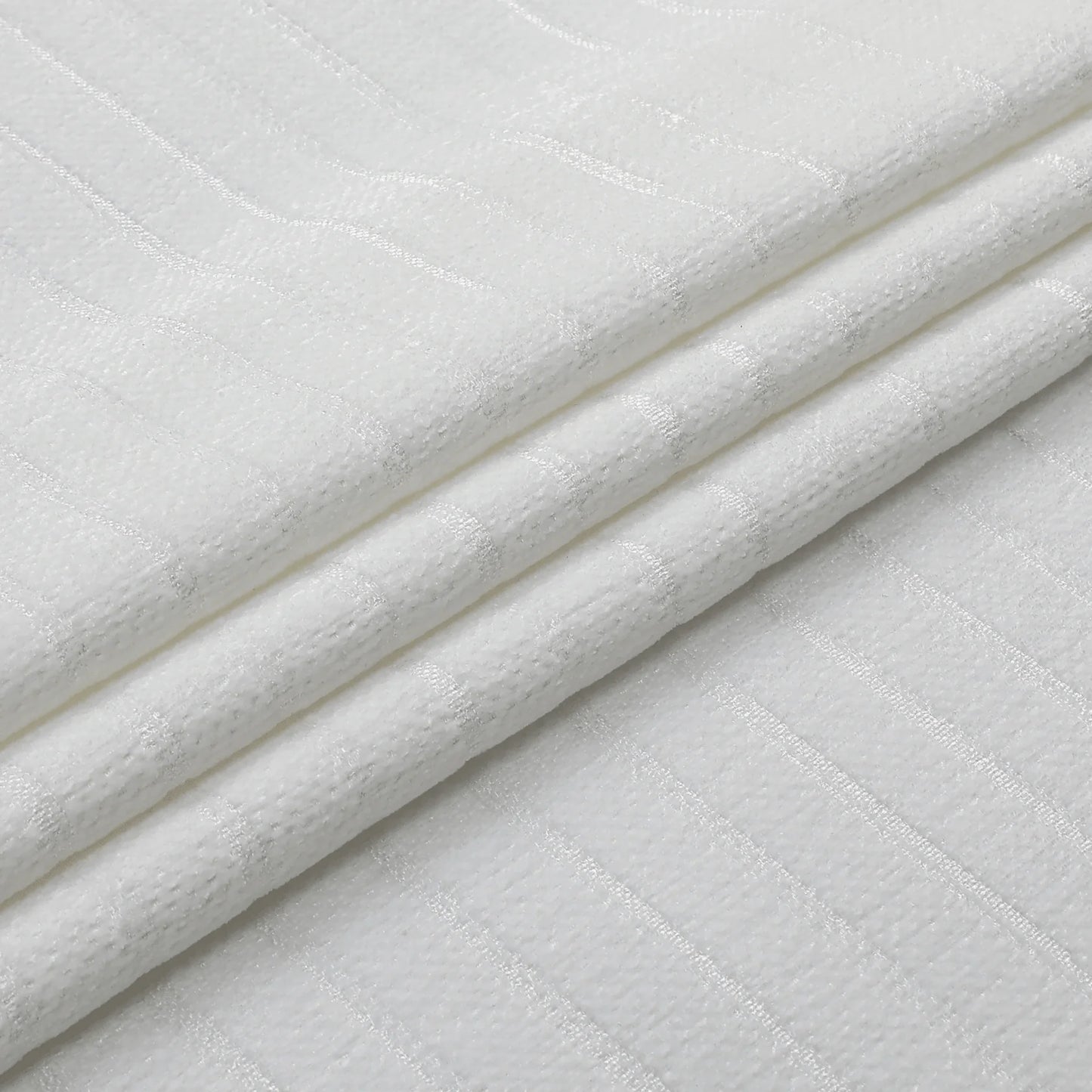 Jacquard Chenille Caterpillar White Tablecloth #1623