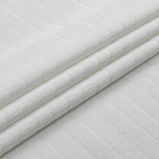 Jacquard Chenille Caterpillar White Tablecloth #1623