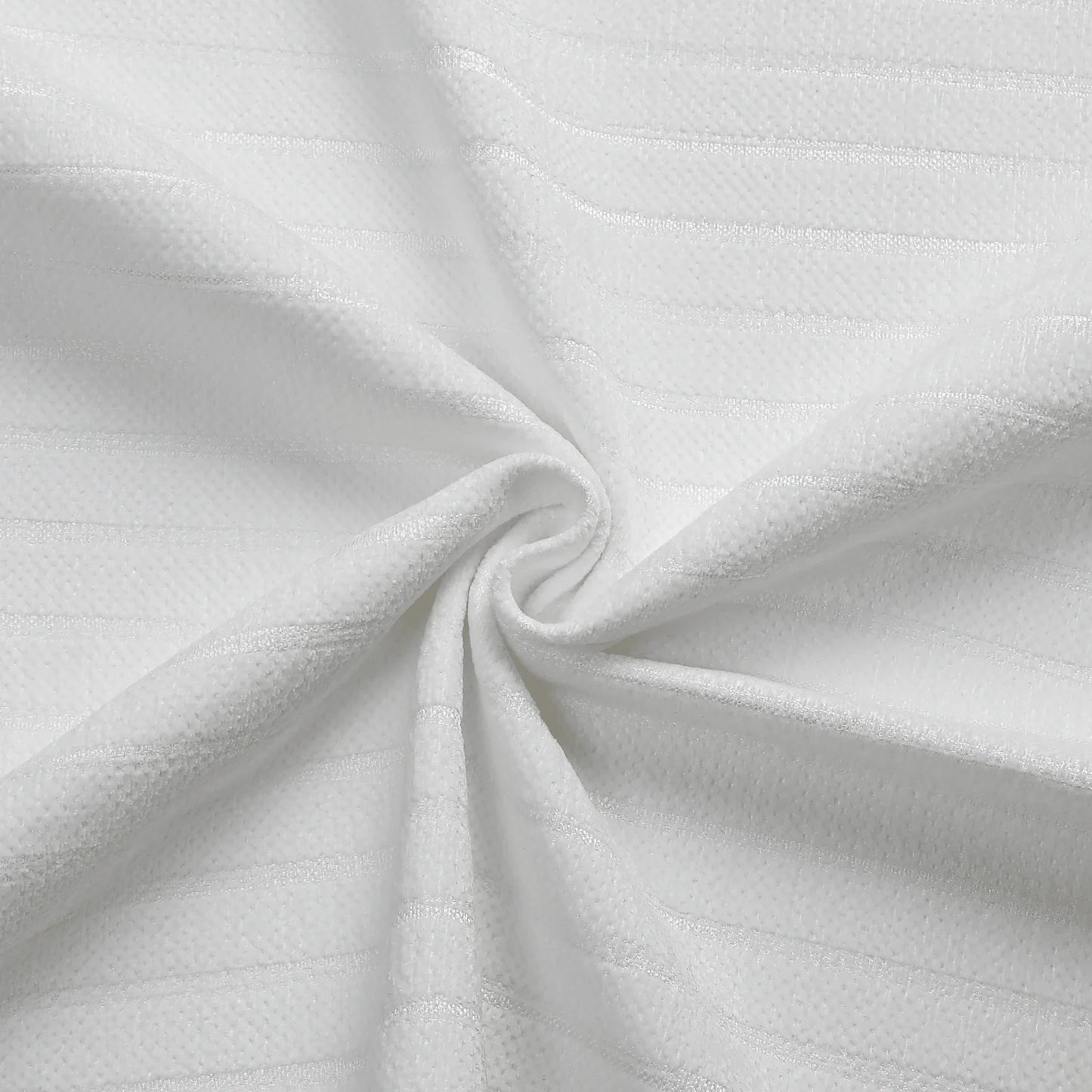 Jacquard Chenille Caterpillar White Tablecloth #1623