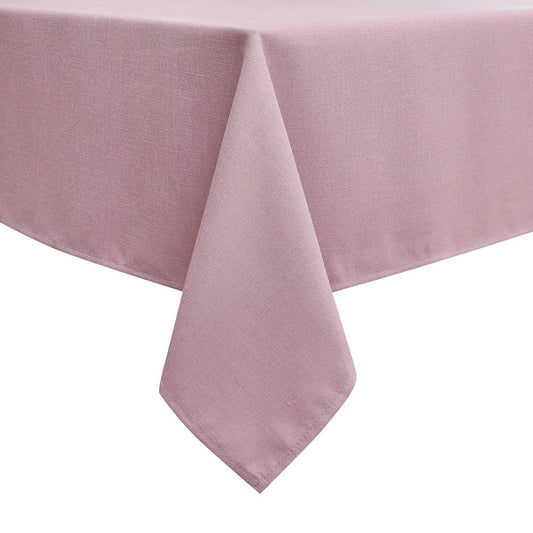 Poly Linen-Look Blush Harvest Weave Tablecloth #1803