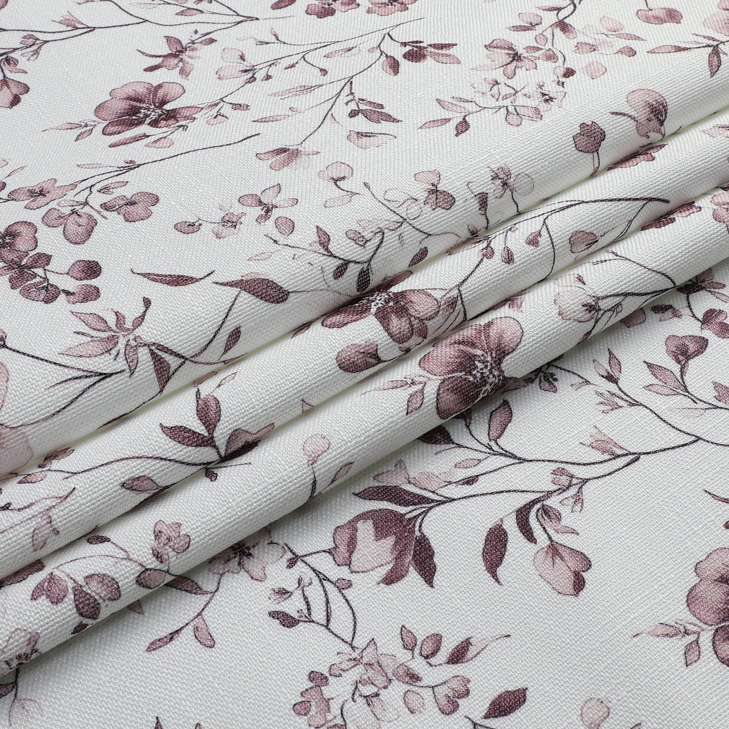 Linen Look Harvest Weave Mauve Flowers Tablecloth #1809