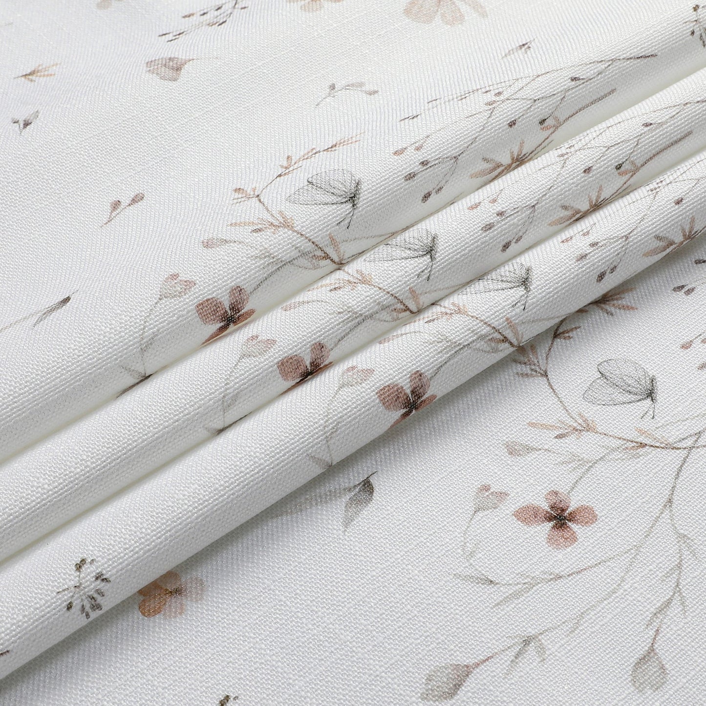 Linen Look Harvest Weave Soft Blush Floral and Butterfly Tablecloth #1811