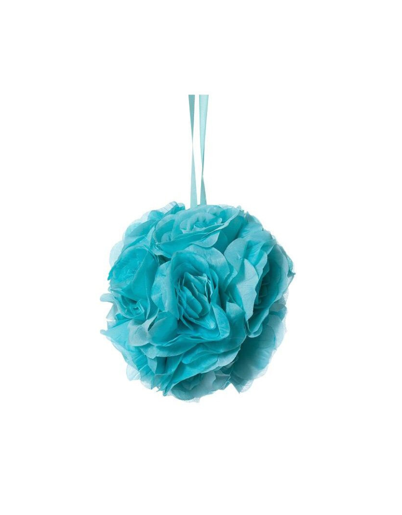 Hanging Silk Rose Ball - 3 Color Options