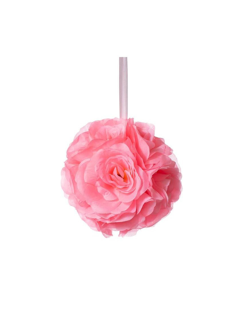 Hanging Silk Rose Ball - 3 Color Options