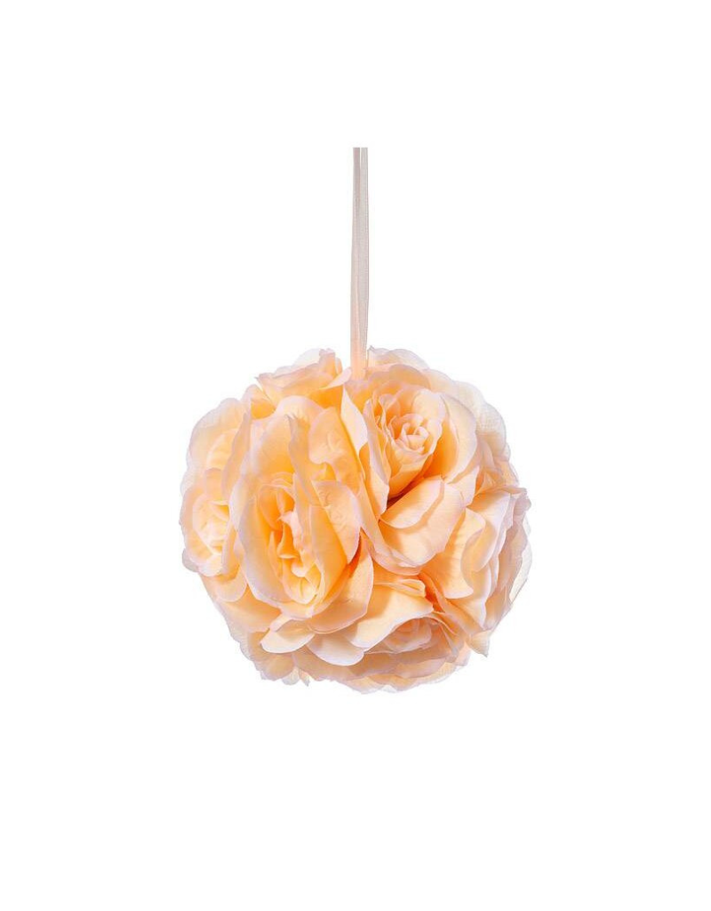 Hanging Silk Rose Ball - 3 Color Options