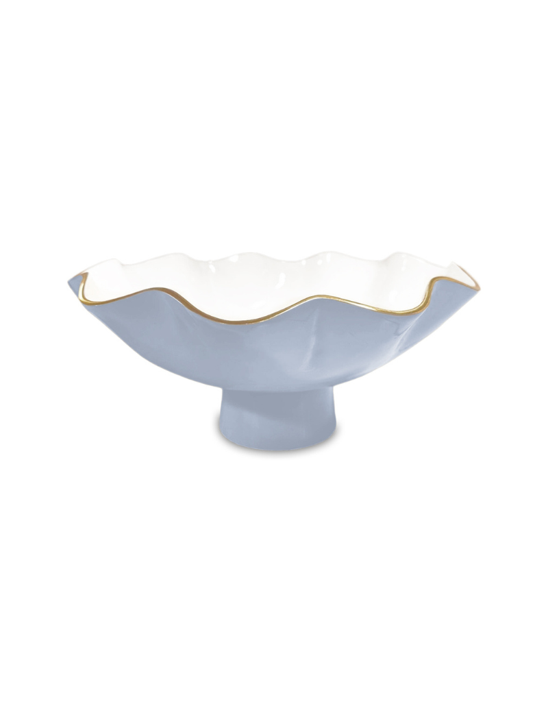 ENCANTO Carola Large Pedestal Bowl - Periwinkle