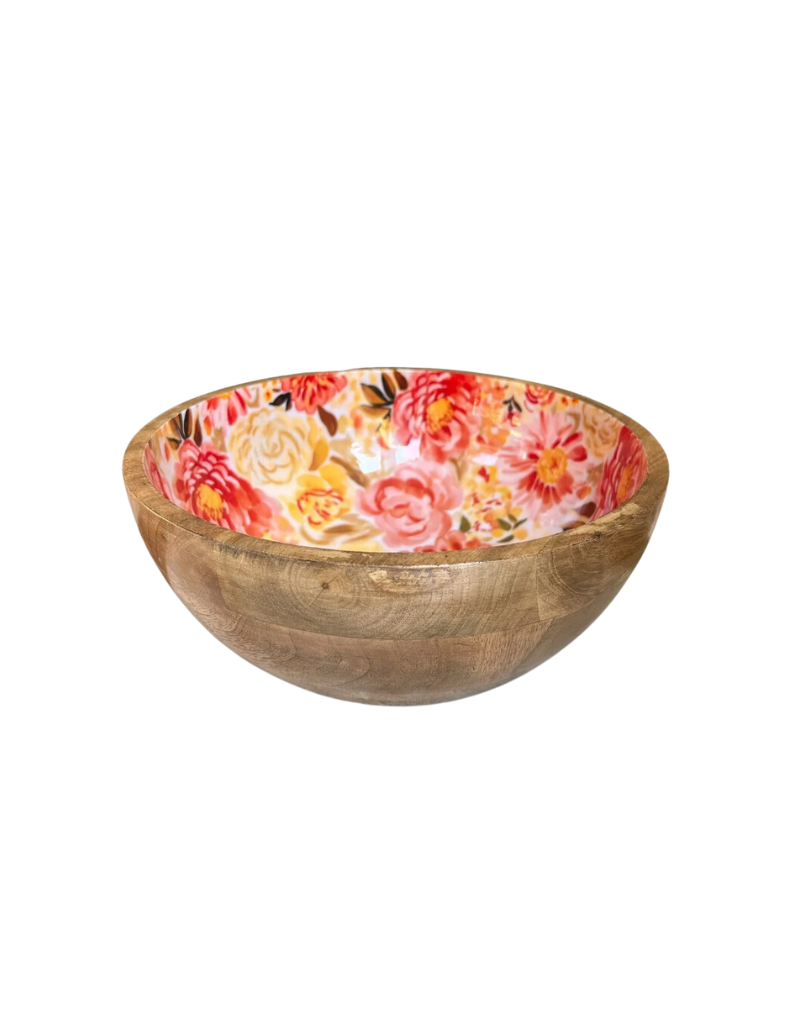 Fall Floral Bowl with Matching Servers