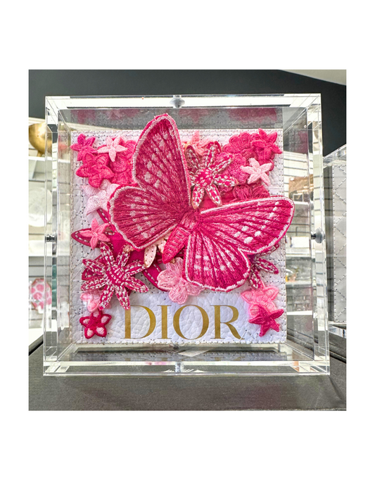 Petite Dior Pink Gypsy 5"x5" Acrylic Box