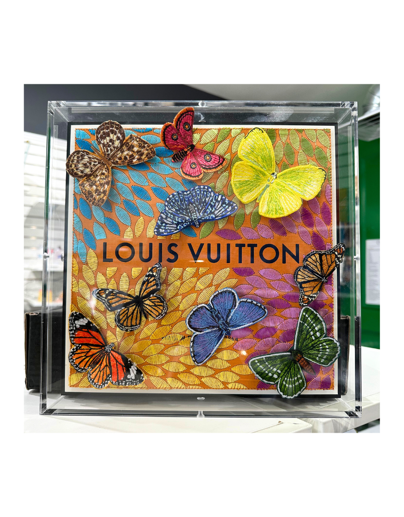 LV Floral Petals 12"x12" Acrylic Box