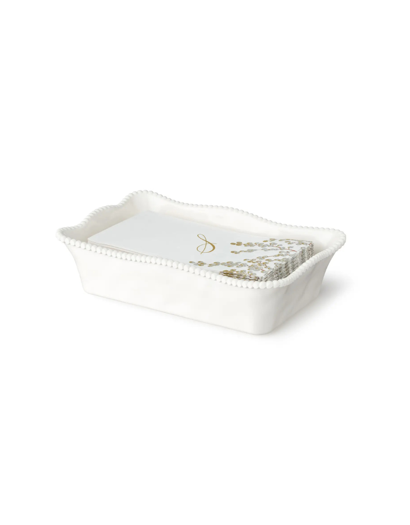 Perlette Cream Melamine Guest Napkin Holder