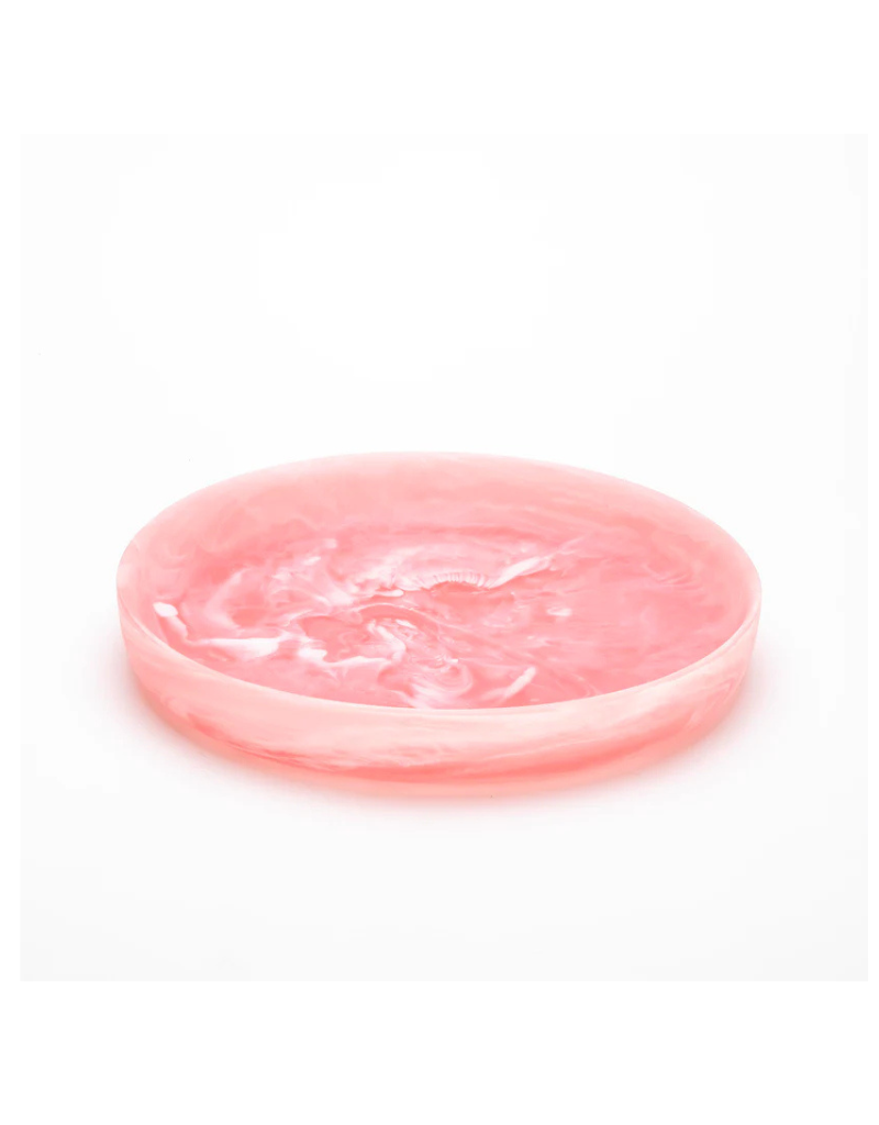 Small Round Resin Platter - Colors