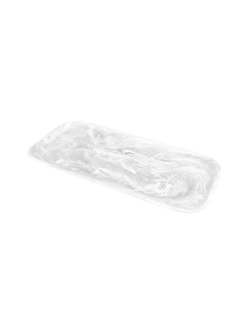 Classical Rectangle Resin Swirl Platters