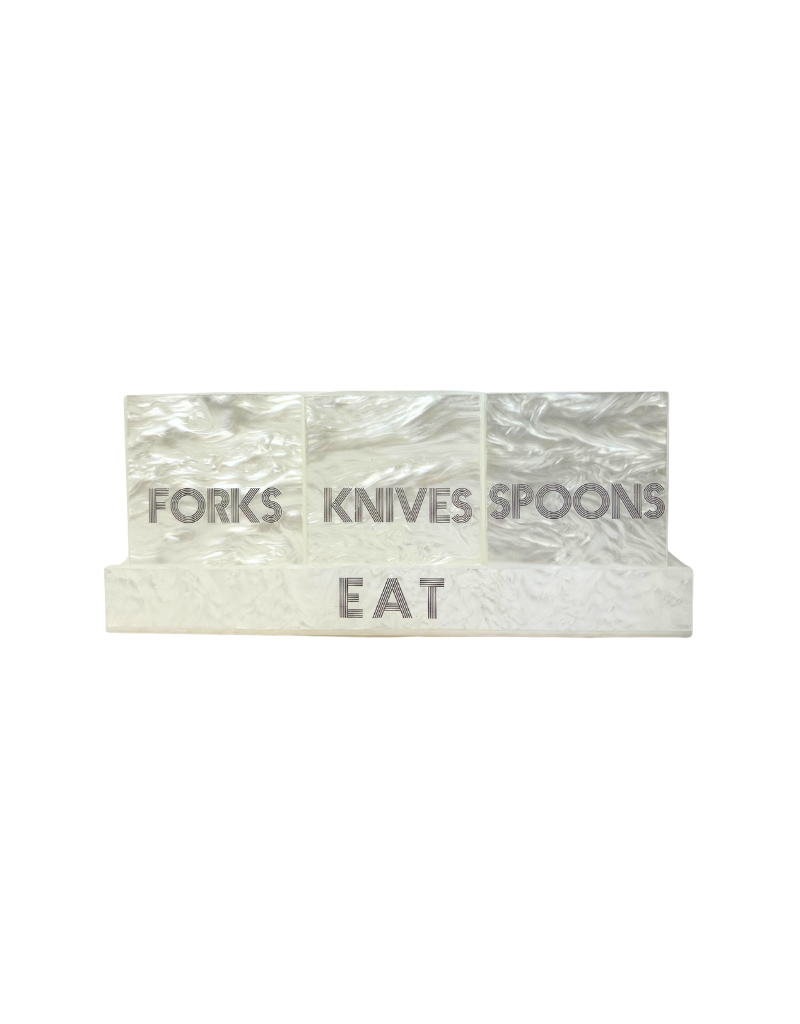 Acrylic Silverware Caddy Sets
