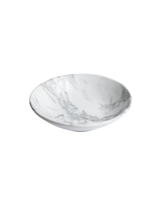 White Marble Small Melamine Bowl