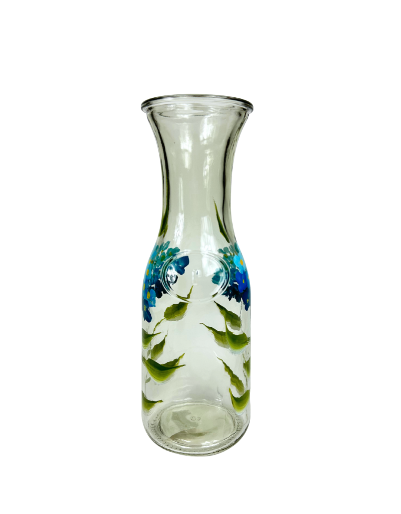 Hand Painted Glass Carafes