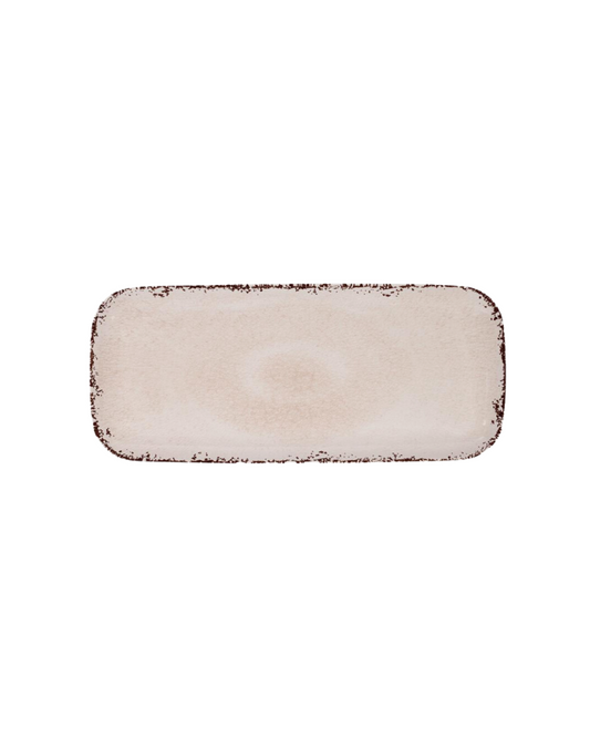 Beige "Crackle" Melamine Tray