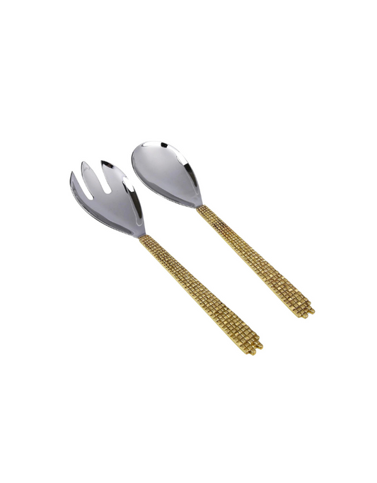 Gold Mosaic Salad Servers