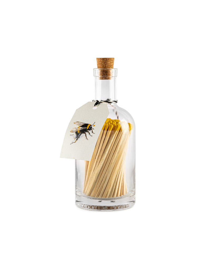 Bee Glass Bottle Matches