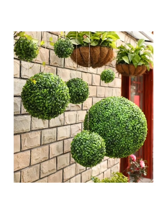 Green Topiary Hanging Plants