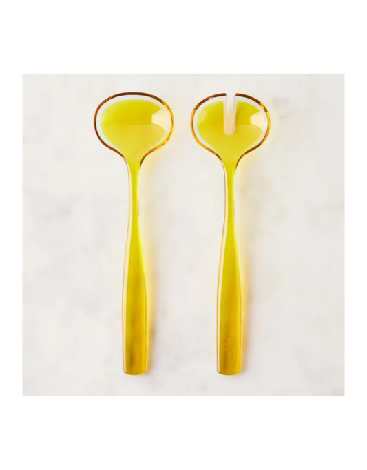 Dolce Vita Salad Servers - Amber